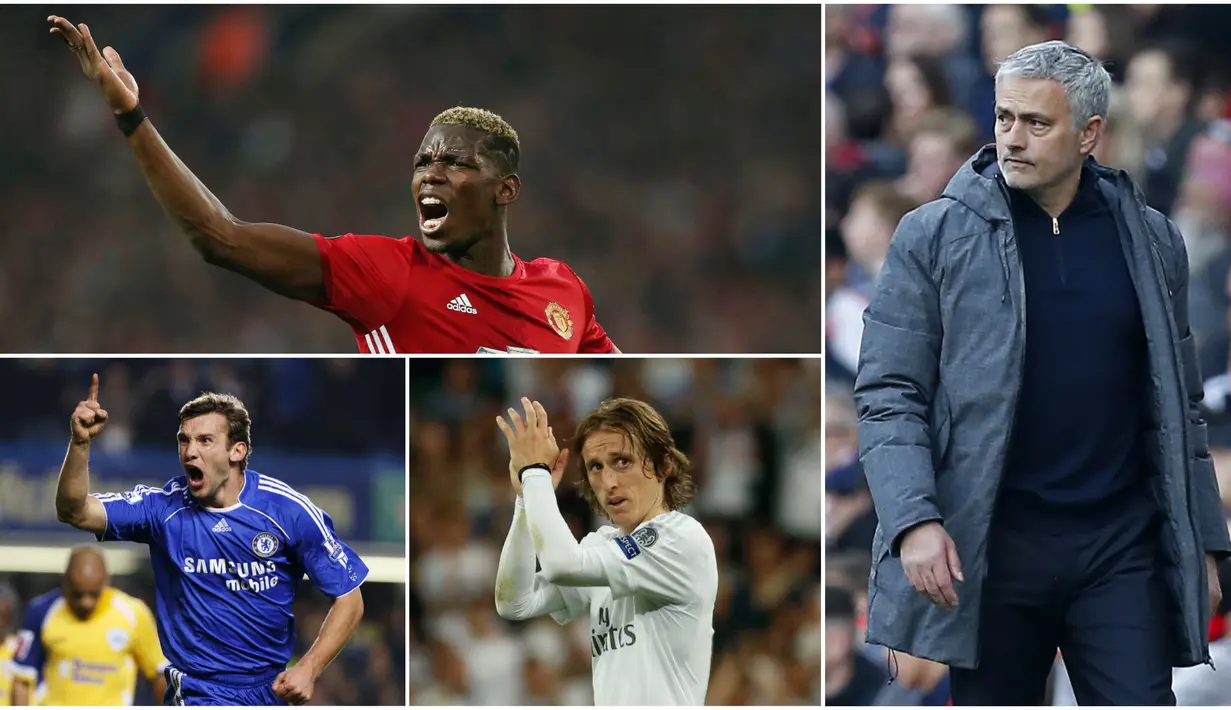 Berikut ini Paul Pogba dan 4 pemain yang dibeli Jose Mourinho dengan harga tinggi. (Foto-foto Kolase AFP dan EPA)