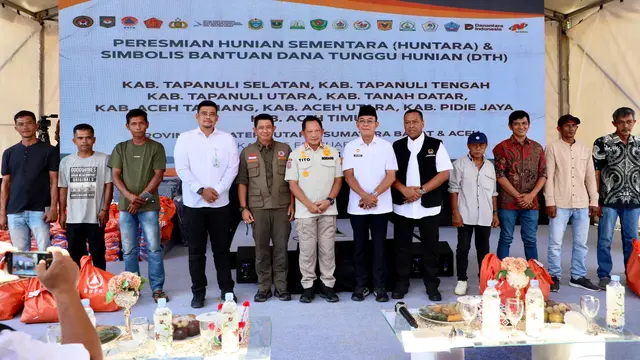 Satgas PRR Resmikan 1.300 Huntara di Sumatera, Percepat Relokasi Pengungsi Pascabencana