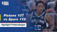 DeRozan dan Aldridge bergabung untuk 51 poin dalam kemenangan melawan Pistons 119-107.