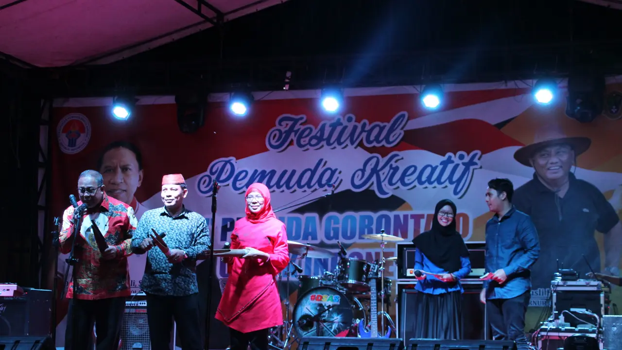 Kemenpora menggelar Festival Pemuda Kreatif di Kota Gorontalo, Jumat (20/12/2019). (Foto: Liputan6.com/Arfandi Ibrahim).
