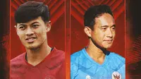 Timnas Indonesia - Alfeandra Dewangga dan Rizky Ridho (Bola.com/Lamya Dinata/Adreanus Titus)