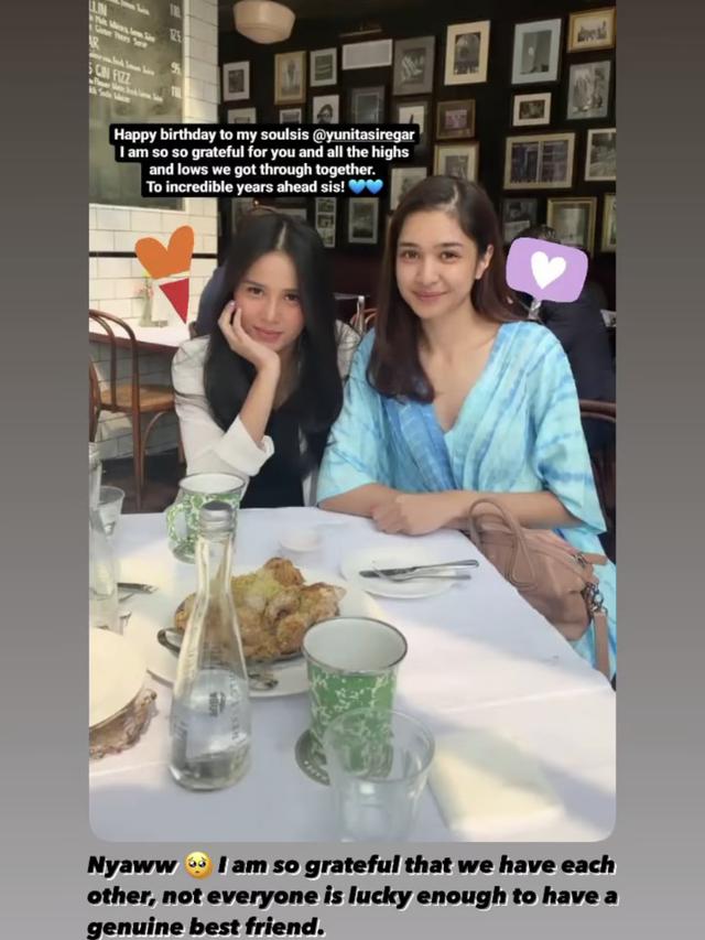 Unggahan ultah Yunita Siregar. (Instagram/ yunitasiregar)