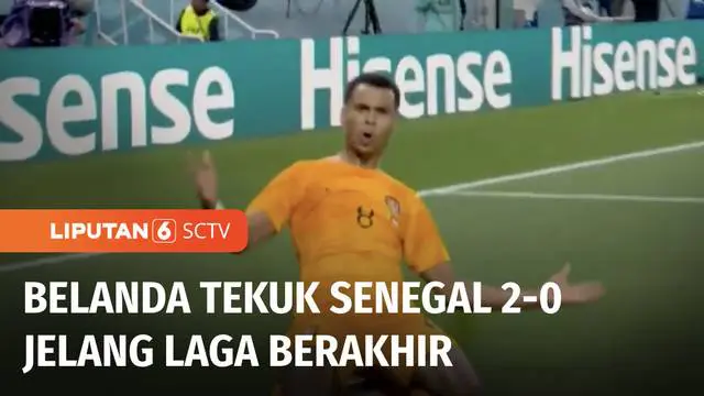 VIDEO: Belanda Bekuk Senegal 2-0, Gol Baru Tercipta Jelang Laga Berakhir