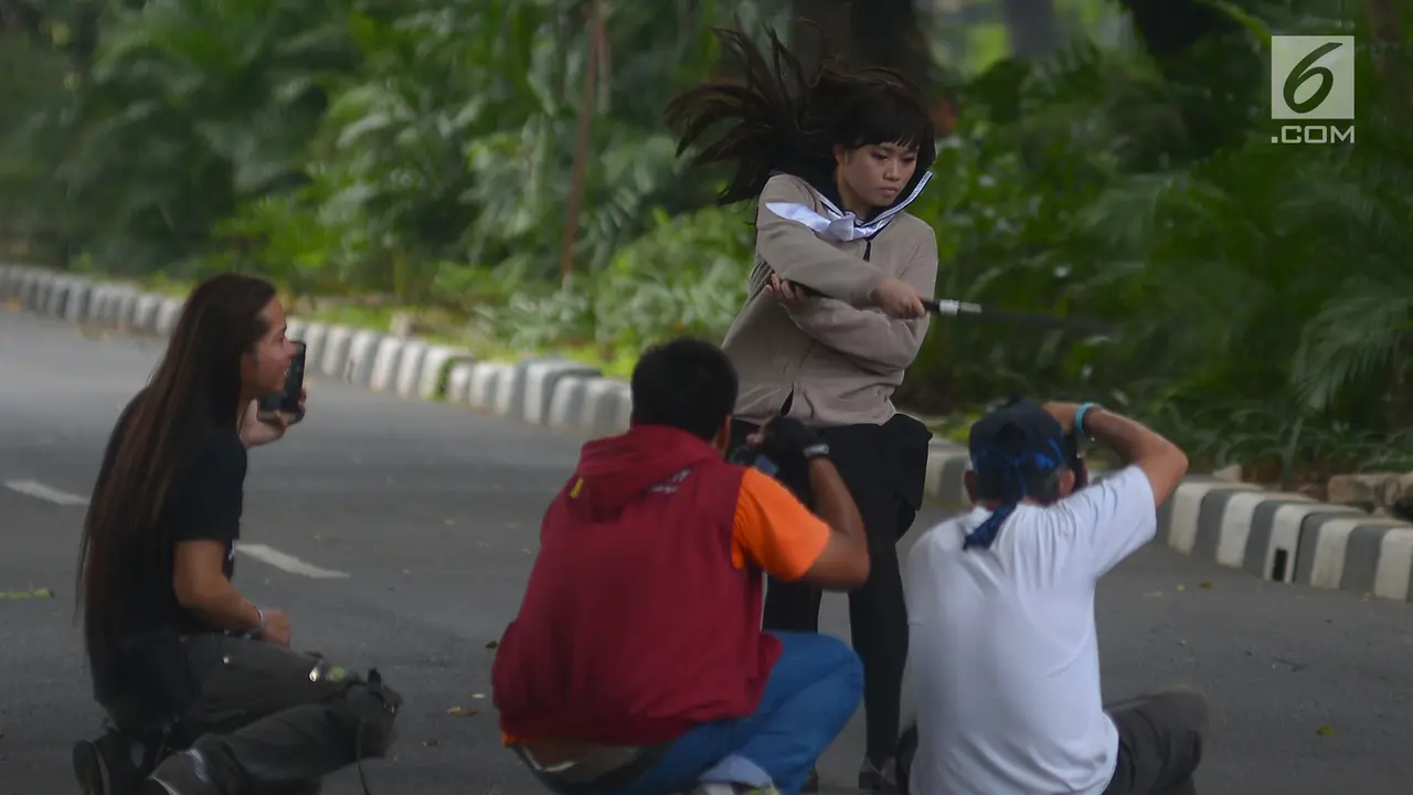 Serunya Hunting Foto Model saat Libur Lebaran