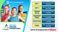 Saksikan WTA 500 Adelaide International 2024 di Vidio