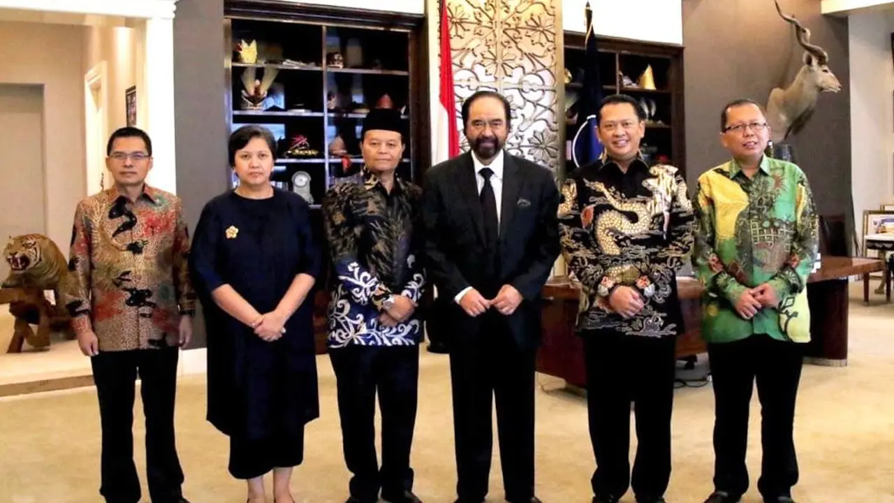 Pimpinan MPR RI Bertemu Ketum Nasdem Bahas Amandemen Terbatas NRI 1945