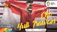Garuda Kita Asian Games Eko Yuli Irawan (Bola.com/ Foto: Peksi Cahyo /Grafis: Adreanus Titus)