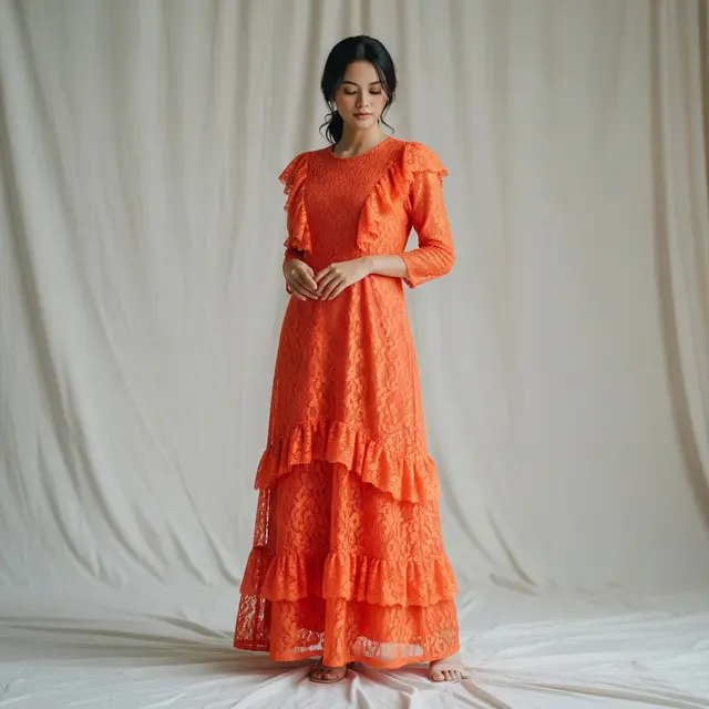 9 Model Dress Brokat Simple Elegan, Pilihan Tepat untuk Tampil Elegan