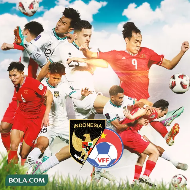 Ilustrasi - Duel Timnas Indonesia Vs Vietnam dalam Angka