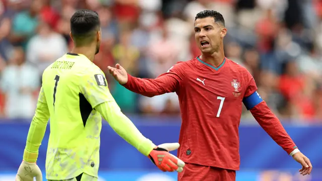 Foto: Reaksi Cristiano Ronaldo Setelah Portugal Ditahan Imbang Kongo di Piala Dunia 2026, CR7 Tak Mampu Berbuat Banyak