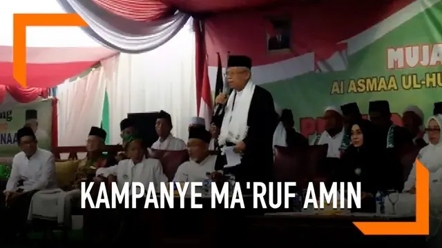 Kampanye di wilauyah Cilacap Cawapres Jokowi Ma'ruf Amin mengunjungi Ponpes Salafiah Majenang. Ma'ruf Amin melantik pengurus NU setempat dan meminta dukungan warga NU menjadi Cawapres Jokowi