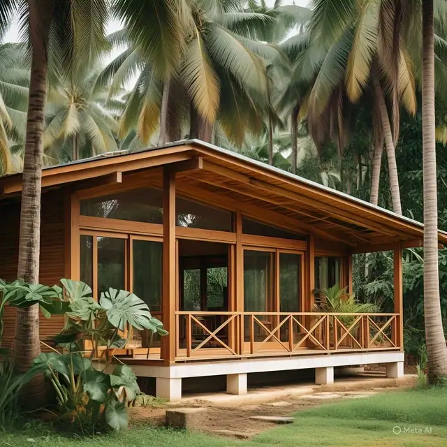 Desain Tropis dengan Elemen Bertekstur pada Interior