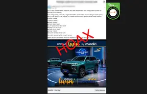 Cek Fakta: Hoaks Link Pendaftaran Undian Berhadiah Bank Mandiri 2026