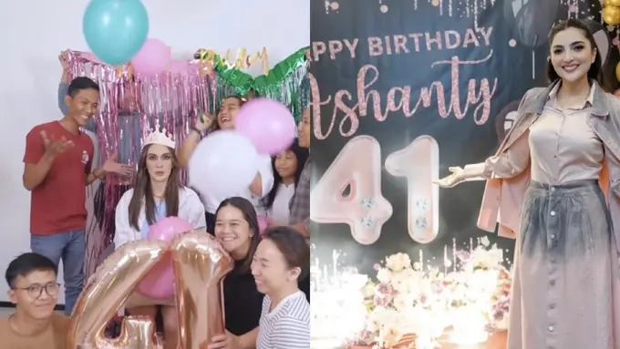 Luna Maya dan Ashanty Rayakan Usia ke-41 Tahun Ini