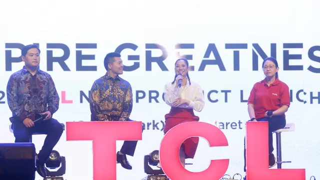 Bunga Citra Lestari alias BCL saat menghadiri peluncuran Product Ambassador TCL TV, terbaru seri C 645, C745, dan C845