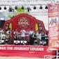 Sebanyak 16 band pelajar di DIY mengikuti live audition Road To Pucuk Cool Jam 2020 di Jogja City Mal, Minggu (24/11/2019). (Liputan6.com/ Switzy Sabandar)