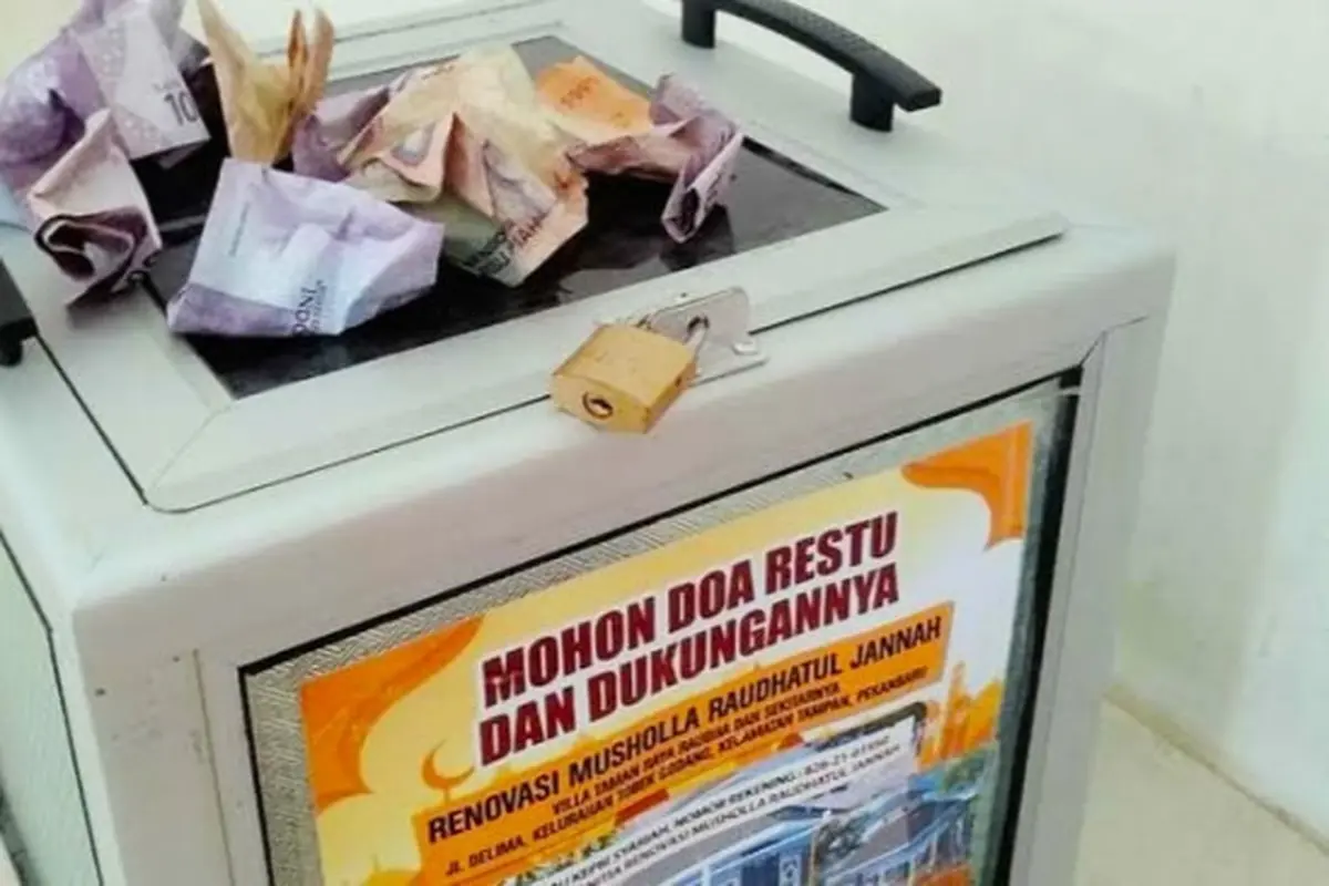 Ilustrasi kotak amal.