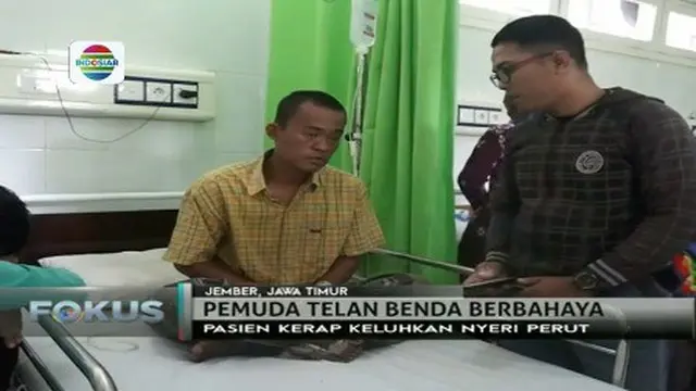 Seorang pria di Jember, Jawa Timur, yang menelan benda-benda asing berbahaya, kini menjalani pemulihan usai operasi. 