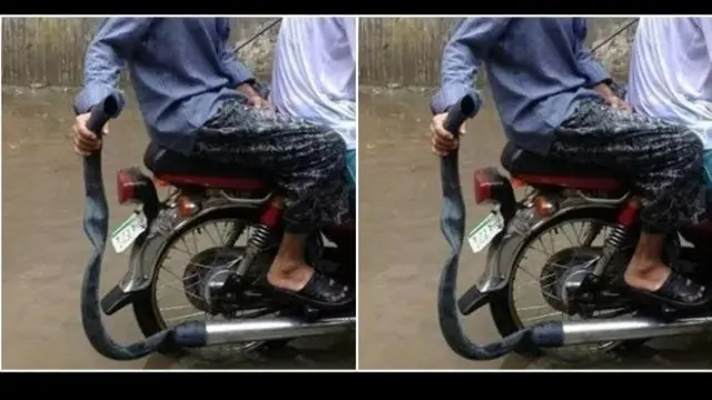 4. Knalpot anti banjir, modifikasi unik di India dengan menggunakan karet ban dalam bekas untuk membungkus knalpot.