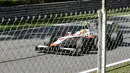Rio Haryanto terkendala masalah teknis saat turun di Feature Race GP2 Seri Italia di Sirkuit Monza, Italia, Sabtu (5/9/2015) siang waktu setempat. (Bola.com/Reza Khomaini)