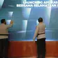 Peluncuran Aplikasi Bersama Selamatkan Riau oleh Polda Riau di Kabupaten Kepulauan Meranti. (Liputan6.com/M Syukur)