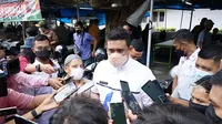Wali Kota Medan, Bobby Nasution, saat bersilaturahmi dengan para wartawan di Warkop Jurnalis, Jalan S Parman, Jumat (7/5/2021)