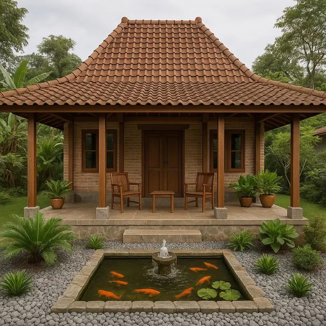 8 Gambar Rumah Minimalis di Desa dengan Teras dan Taman Mini yang Sejuk, Cantik dan Bikin Betah