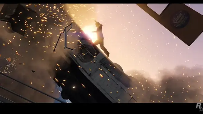 Screenshot trailer GTA V dan GTA Online versi PS5 dan Xbox Series X/S (YouTube Rockstar Games)