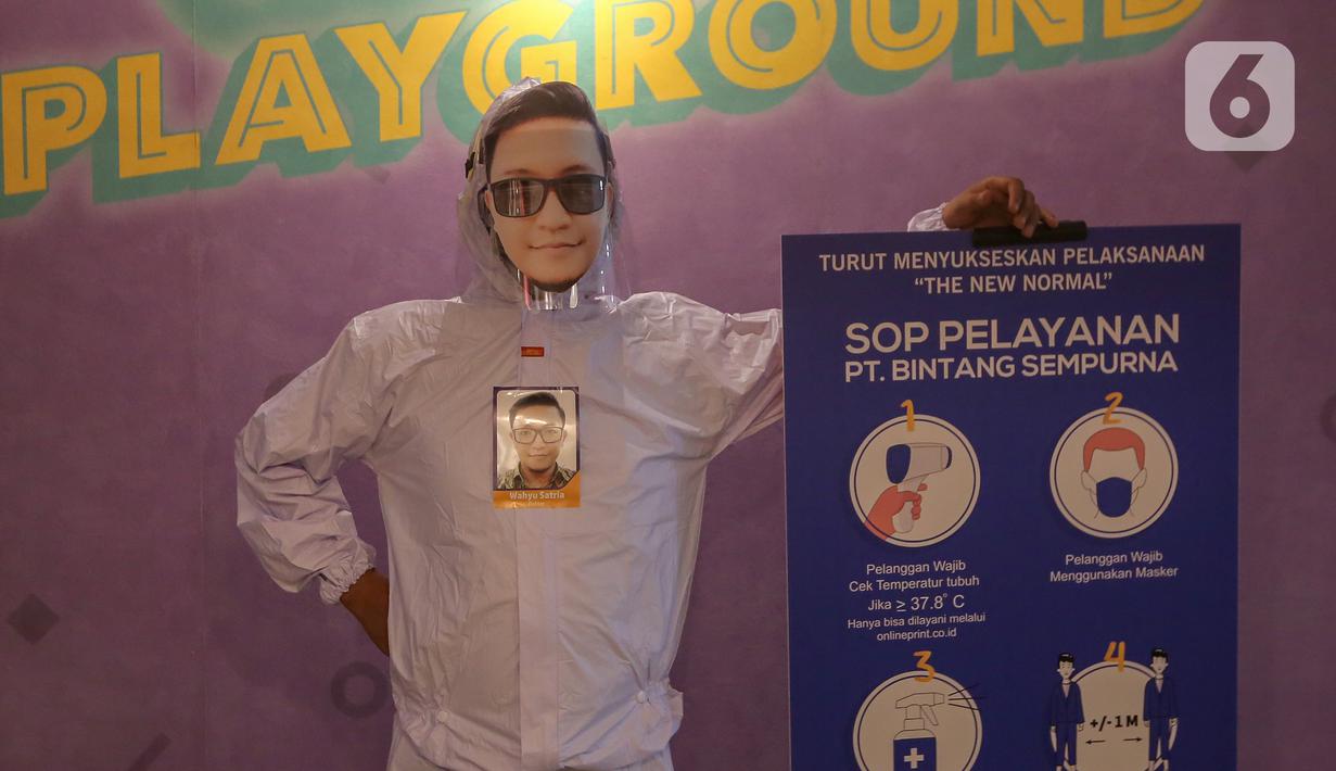 foto kenali wajah dengan face shield