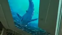 Di Balik Pemandangan Ikan Raksasa Berenang di Atap Mal Semarang