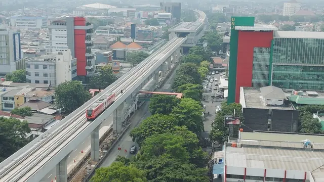 LRT Jakarta Rute Velodrome ke Pasar Pramuka Mulai Diuji Coba Hari Ini