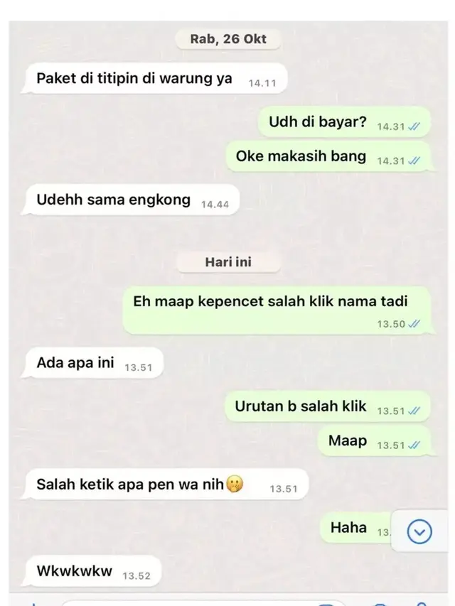 10 Chat Kurir saat Antar Paket ke Pelanggan Ini Kocak Banget