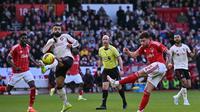 Pertandingan antara Nottingham Forest versus Liverpool di ajang Liga Inggris 2025/2026. (Ben STANSALL / AFP)