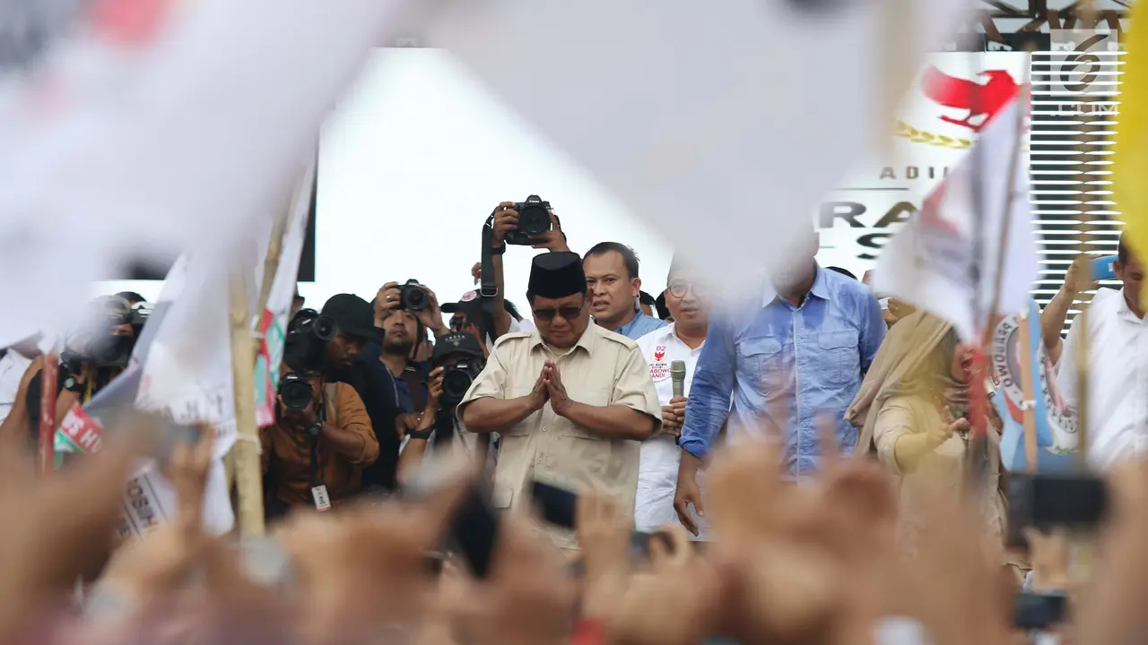 Bersama Tokoh Koalisi Indonesia Adil Makmur, Capres Prabowo Sapa Pendukung di Bogor