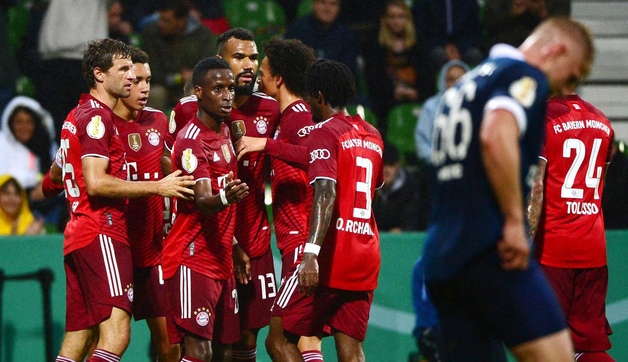 Kemenangan besar ini sekaligus menjadi penegas betapa berbahayanya Bayern Munchen musim ini di bawah asuhan pelatih baru, Julian Nagelsmann. (Foto: AFP/Patrik Stollarz)