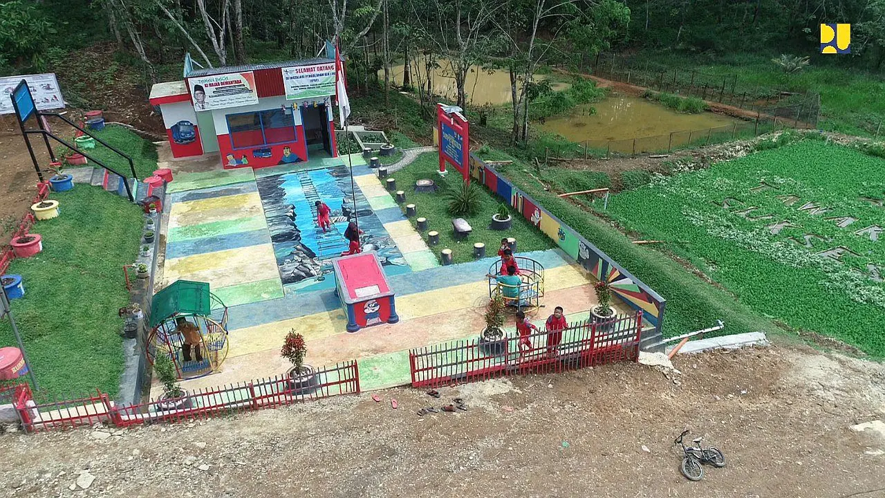 Kementerian PUPR membangun 2 Instalasi Pengolahan Air Limbah dilengkapi sistem perpipaan di Jorong Tawakal dan Tawakal Baru, Sungai Rumbai, Dharmasraya, Sumatera Barat. (Istimewa)