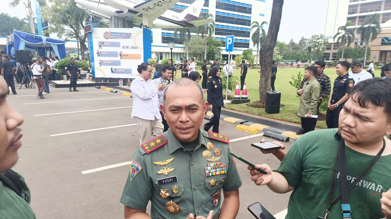 Komandan Pusat Polisi Militer (Danpuspom) TNI, Mayjen TNI Yusri Nuryanto di Kantor DJBC, Jakarta, Kamis (14/11/2024).