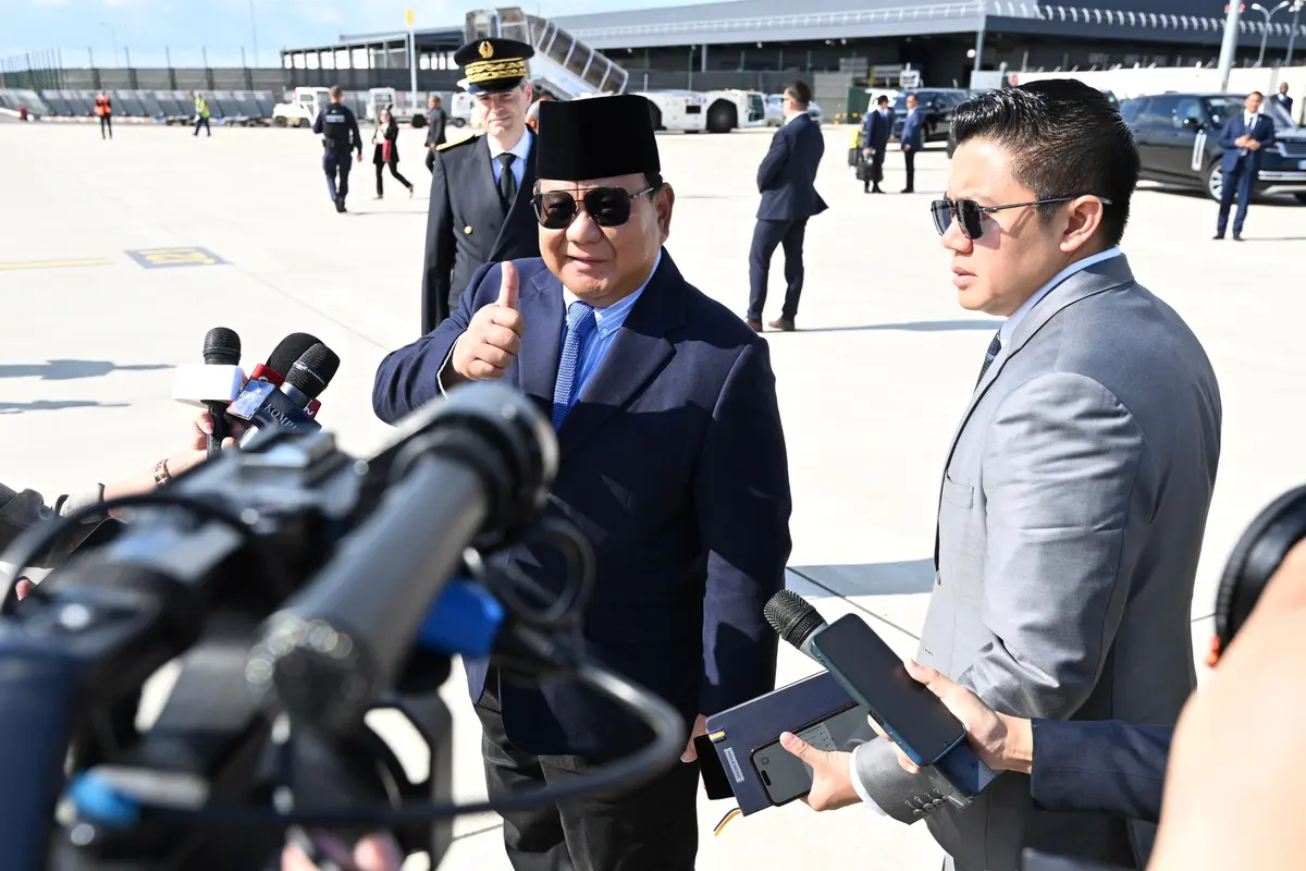 Presiden Prabowo Subianto di Bandar Udara Orly Paris, Selasa (15/7/2025) (Biro Pers Sekretariat Presiden)
