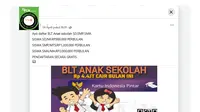 Penelusuran klaim link pendaftaran BLT anak sekolah SD, SMP dan SMA