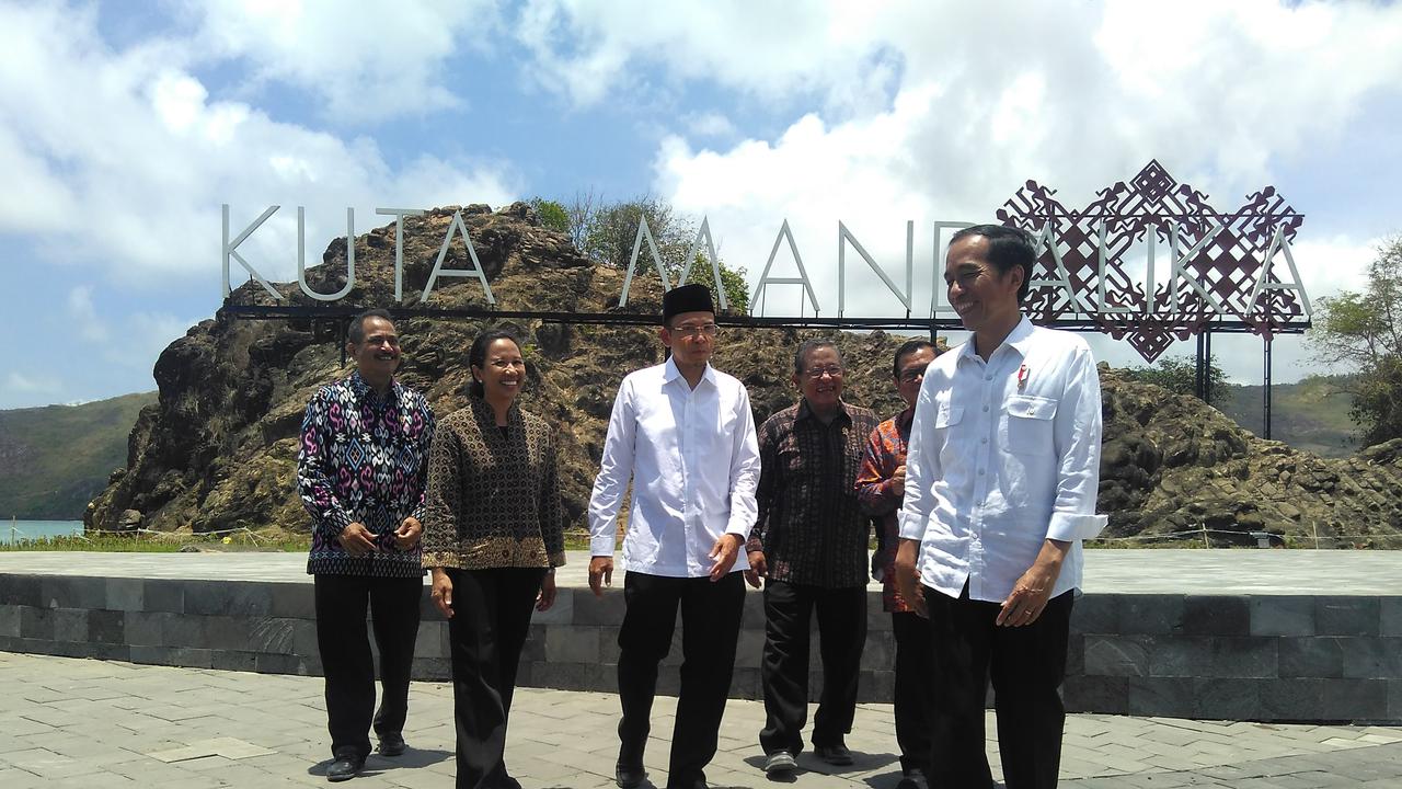 Jokowi saat Peresmian KEK Mandalika di Lombok