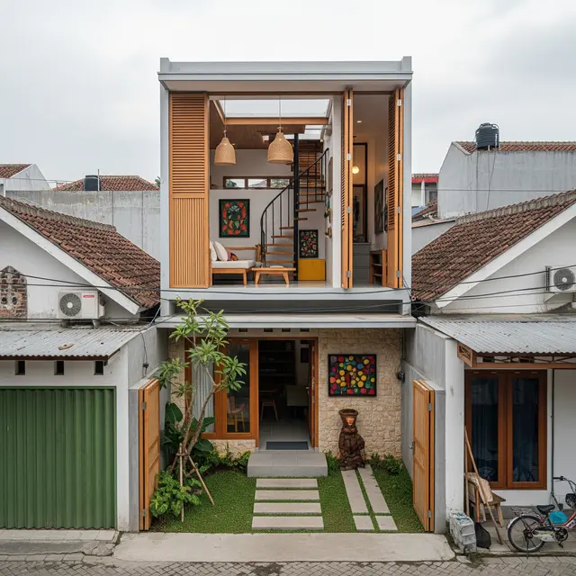 9 Model Rumah 2 Lantai Budget 150 Juta di Lahan Sempit Kota,