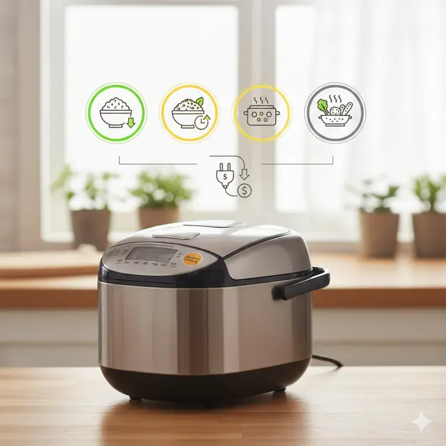 Tips Menggunakan Rice Cooker agar Hemat Listrik dan Tetap Efisien (Foto: Gemini AI)