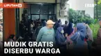 Hari Pertama Pendaftaran Mudik Gratis, Diserbu Ratusan Warga yang Harus Rela Antre Sejak Subuh
