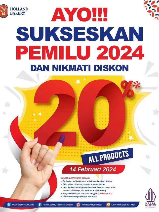 20 Promo Pemilu 2024, Jangan Golput Biar Dapat Banyak Diskon