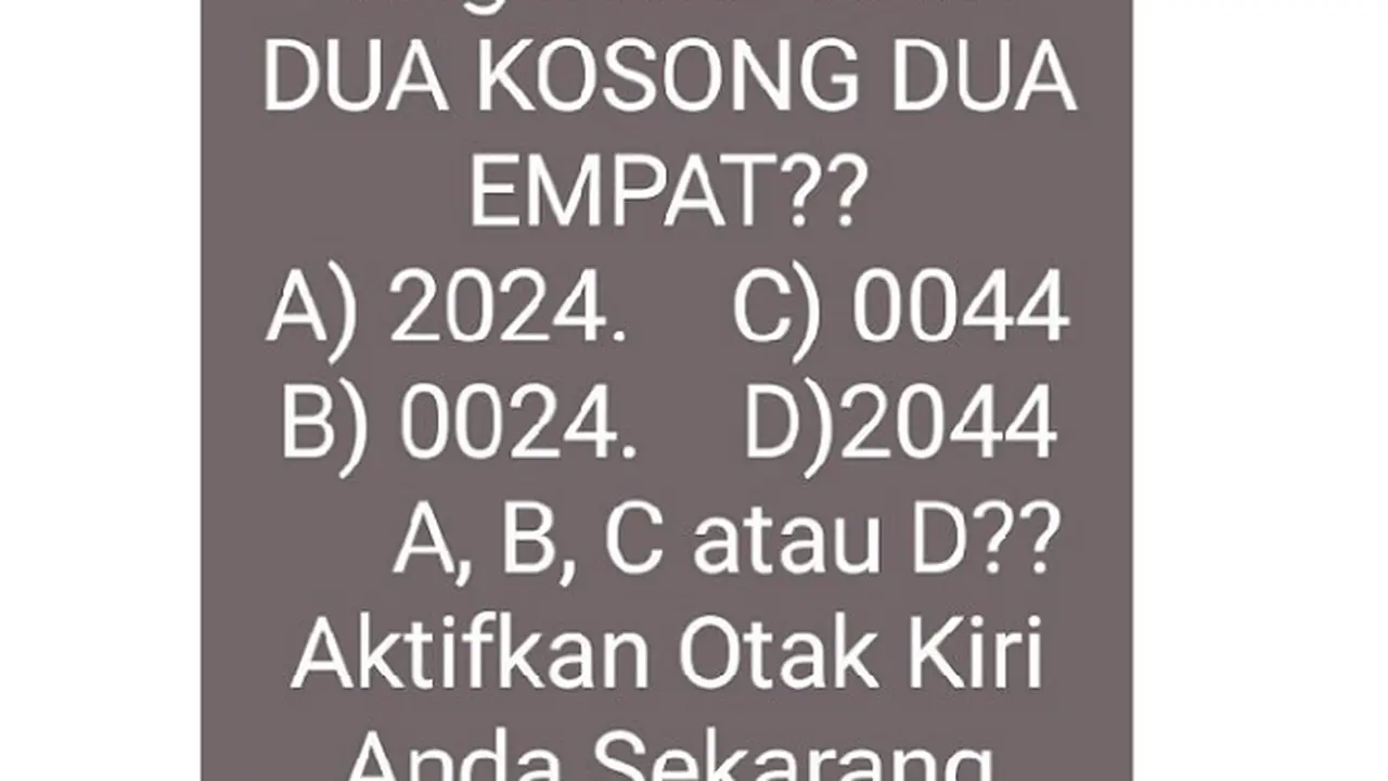 Pilih Angka yang Paling Benar, Tes Otak ini Bikin Pusing Warganet