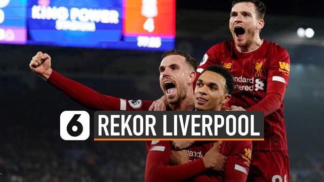 Liverpool berada di puncak klasemen Liga Inggris sejak awal musim. Tim besutan Jurgen Klopp ini meraih 21 kemenangan dari 22 laga.