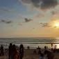 Suasana sore pantai di Kuta, Bali. Dok: Tommy Kurnia/Liputan6.com