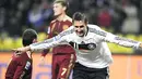 Gol tunggal Miroslav Klose mengantarkan Jerman lolos ke putaran final PD 2010. Jerman mengalahkan Rusia 1-0 di Stadion Luzhnikil, Moskow, 10 Oktober 2009. AFP PHOTO/NIGEL TREBLIN