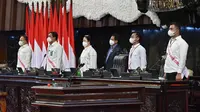 Ketua DPR Puan RI Maharani mengecek persiapan Sidang Tahunan 2021 di Gedung Parlemen. (Foto: Humas Setjen DPR RI)