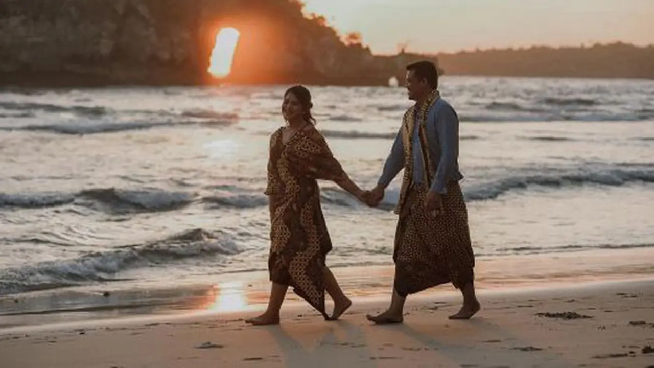 Kahiyang dan Bobby Nasution preweding di Nusa Penida Bali